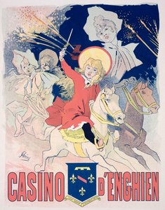 「Casino d&39;Enghien」を宣伝するポスターの複製、1890（41530を参照）